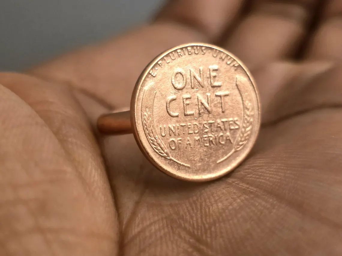 Wheat Penny Tails Ring